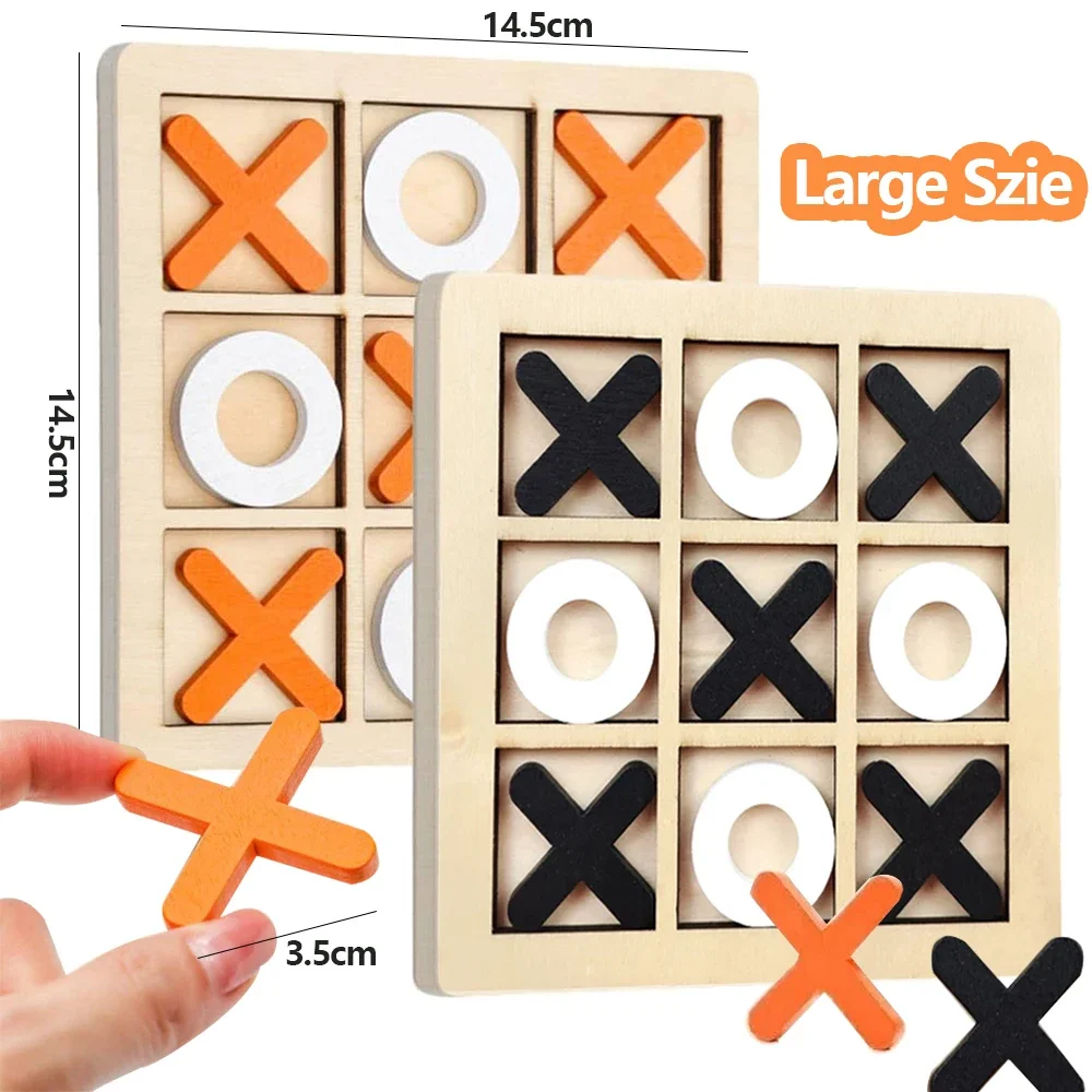 Board Game Education - Wooden XO Tic Tac Toe Game