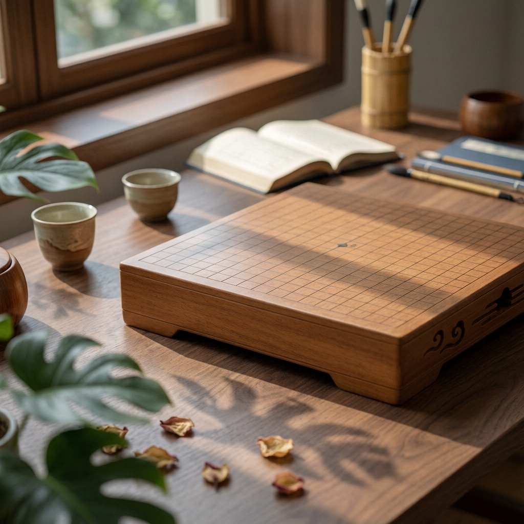 Chess Set Wooden - Chinese Chess and Weiqi Set Gift