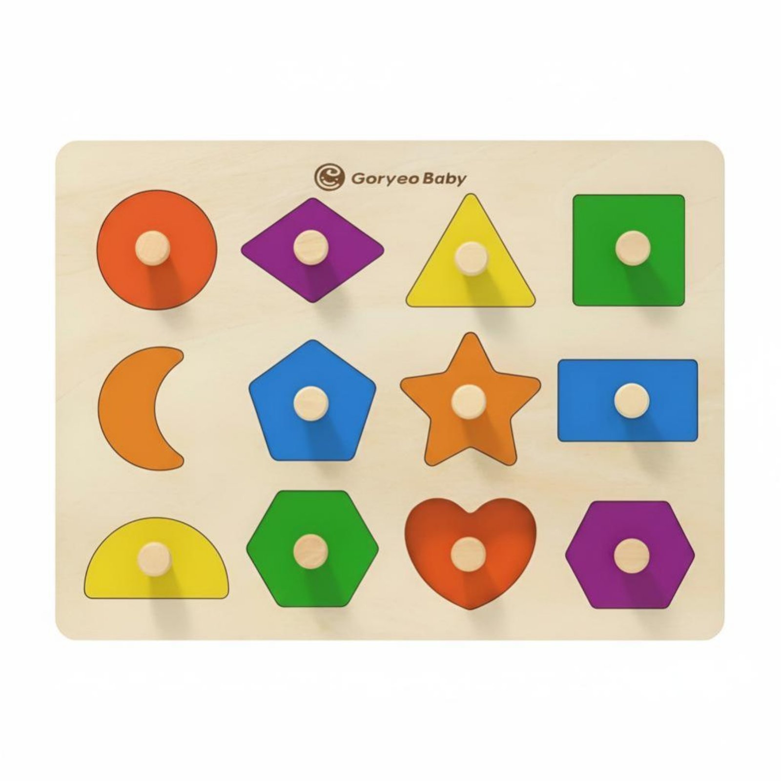 Board Games - Number Game Board, Wooden Shape Toy,