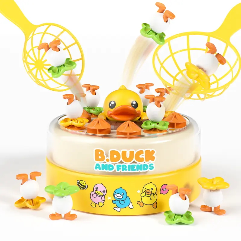Board Game Education - Bouncing Yellow Duck Turntable Toy Kids