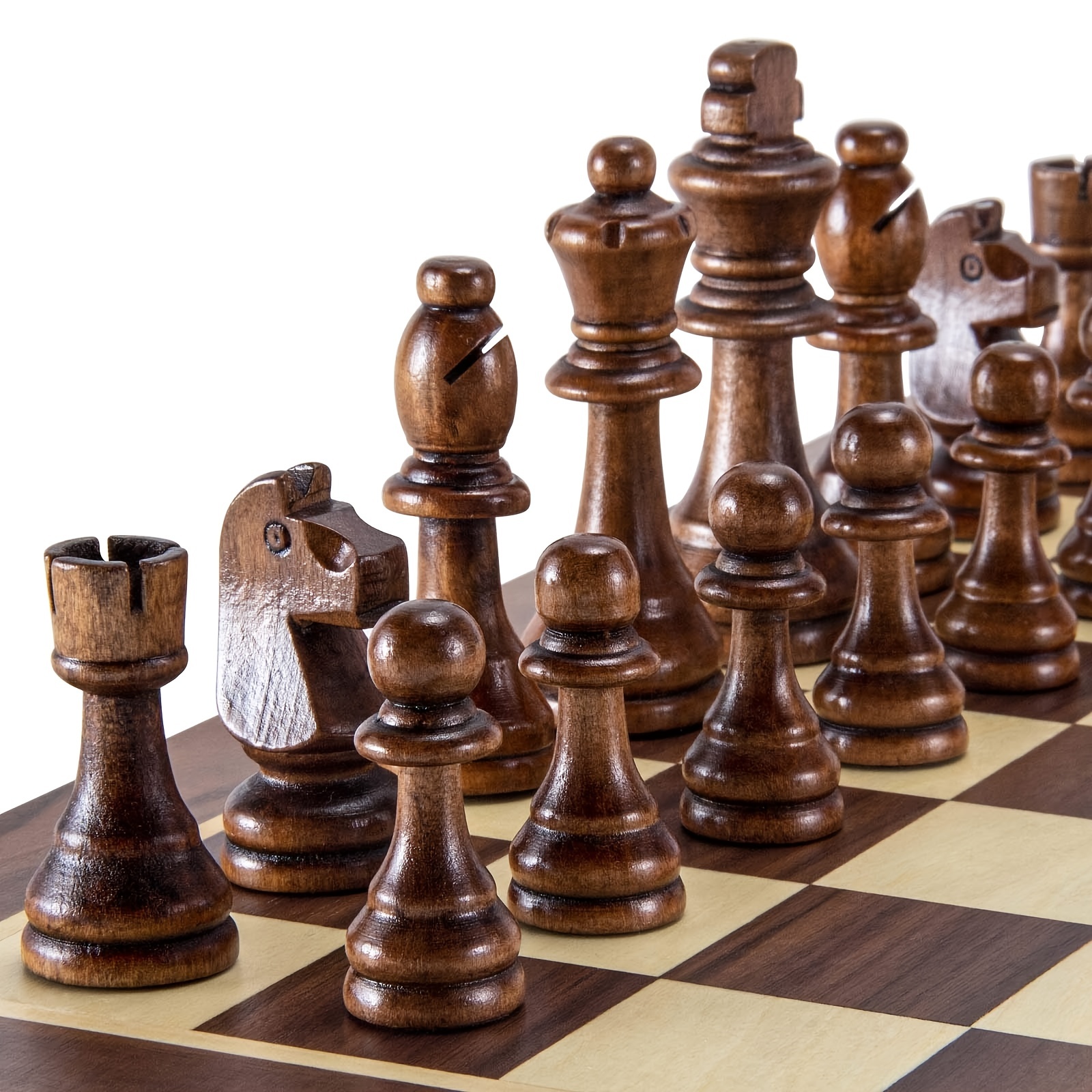 Chess Set Wooden - Decorative Wooden Chess Set – Standard