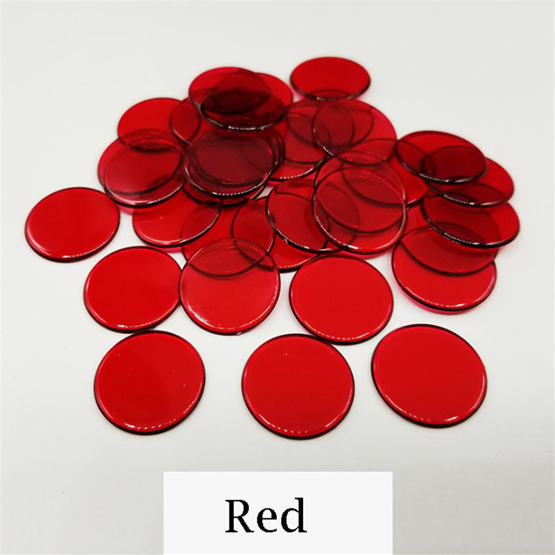 100pcs 19mm Transparent Chips  - Board Game Economy บทวิจารณ์และราคา