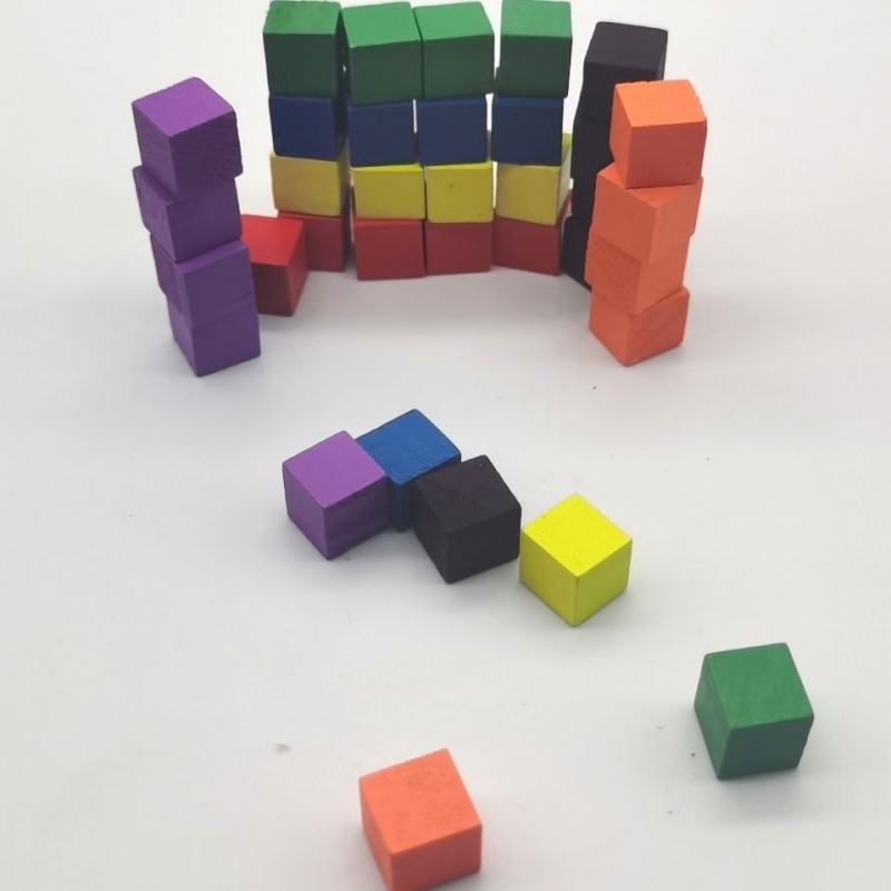 100Pcs/lots 10mm Wood Cubes Co - Board Game Economy บทวิจารณ์และราคา
