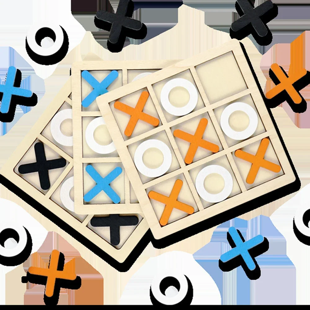 Wooden XO Tic Tac Toe Game Min - Board Game Education บทวิจารณ์และราคา