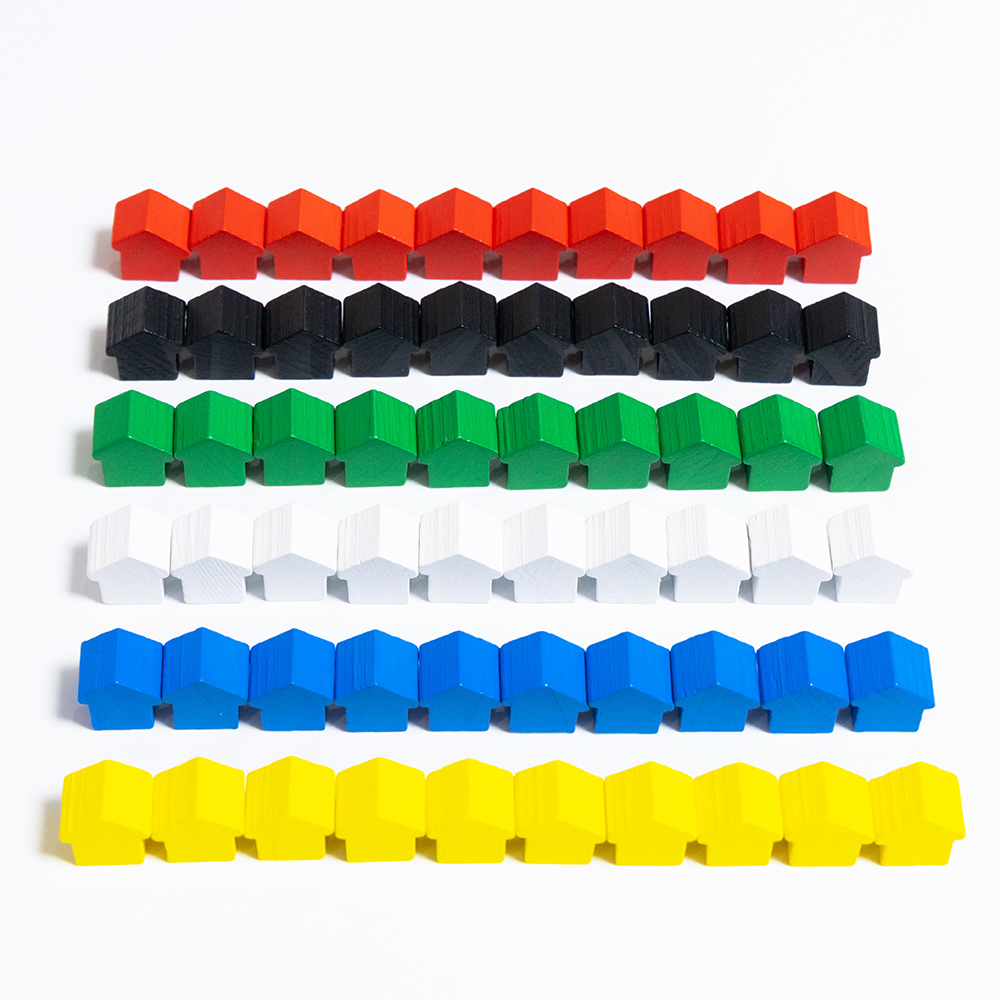 100Pcs Little House Meeples, 1 - Board Game Economy บทวิจารณ์และราคา