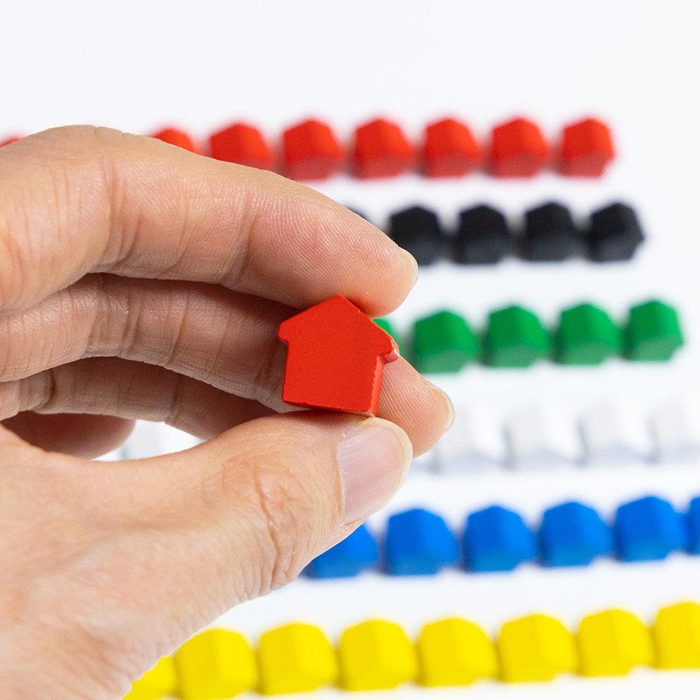 100Pcs Little House Meeples, 1 - Board Game Economy บทวิจารณ์และราคา