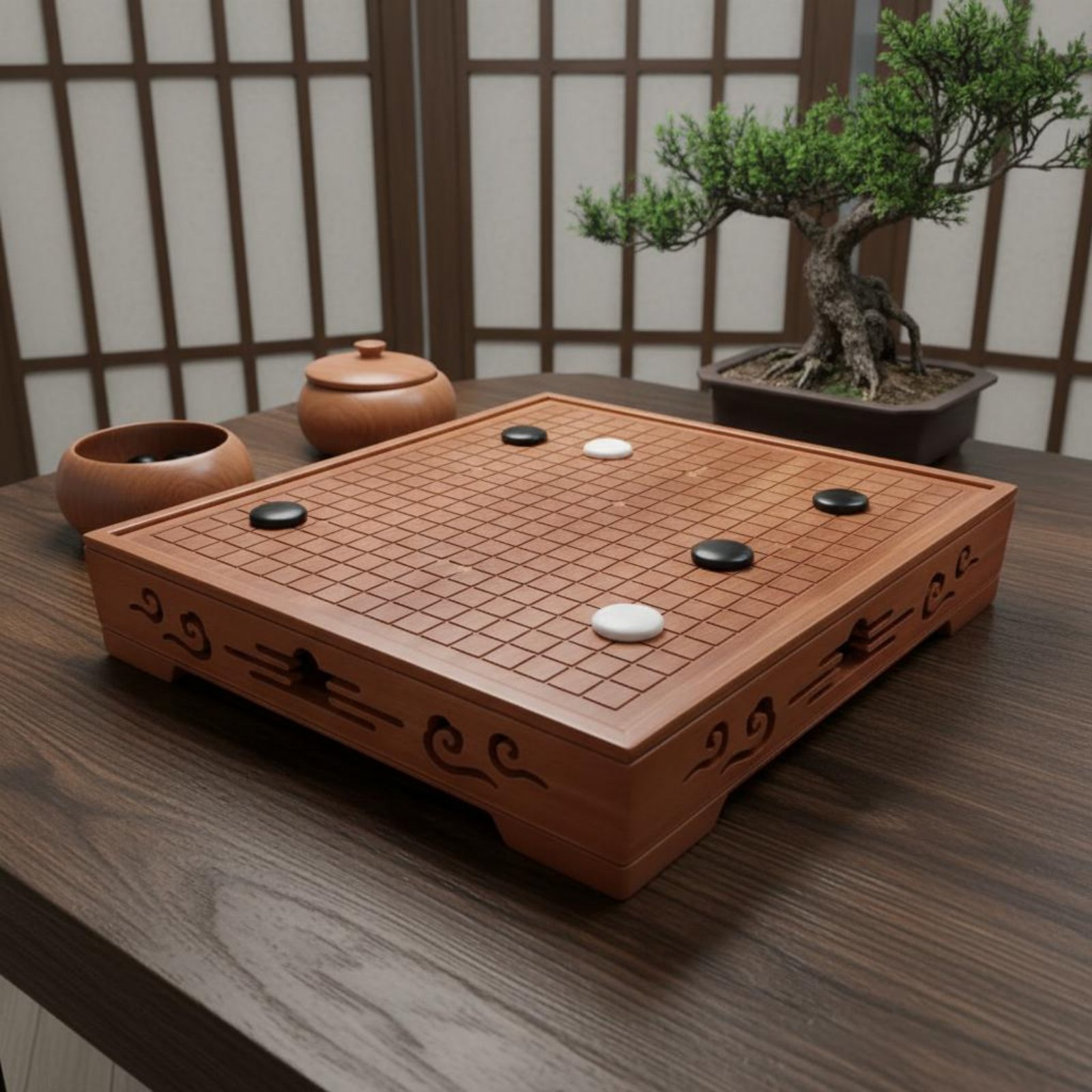 Chinese Chess and Weiqi Set Gi - Chess Set Wooden บทวิจารณ์และราคา