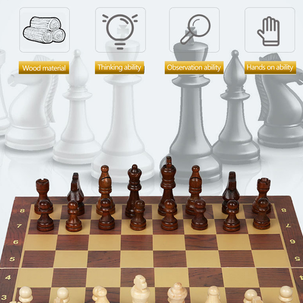 Large Chessboard Developing St - Chess Set Wooden บทวิจารณ์และราคา