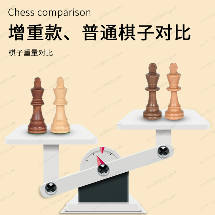 3.5-3.75 Inch Weighted Wooden  - Chess Set Wooden บทวิจารณ์และราคา
