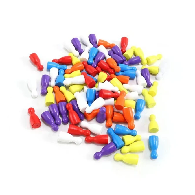 100 Pcs Colorful Wooden Chess  - Chess Set Wooden บทวิจารณ์และราคา