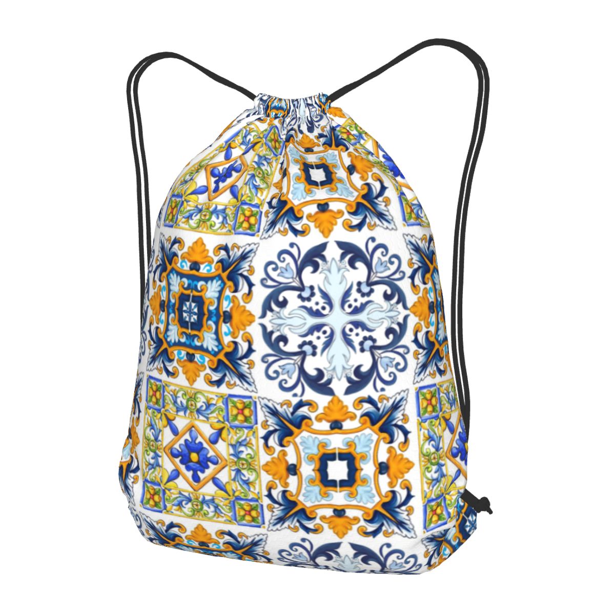 Copy Of Sicilian Tiles,mediter - Tile Bag Drawstring บทวิจารณ์และราคา