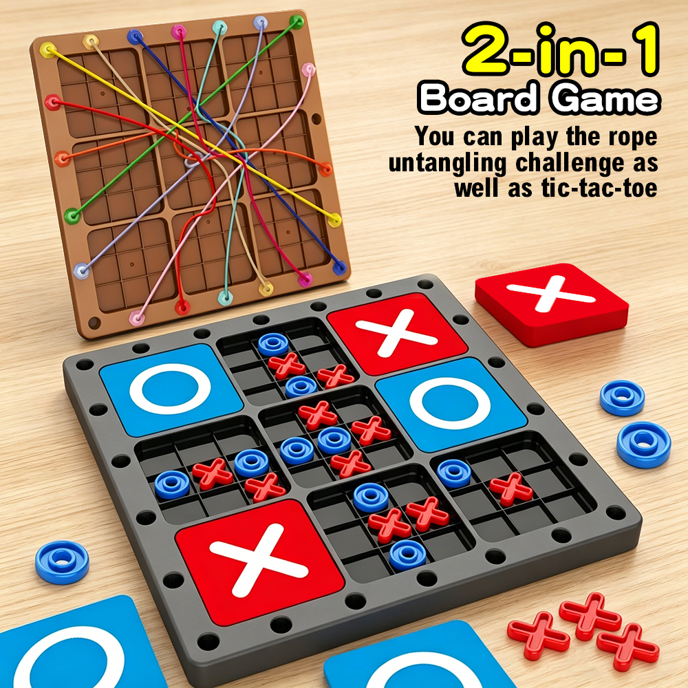 Children 2-in-1 Rope Untanglin - Board Game Education บทวิจารณ์และราคา
