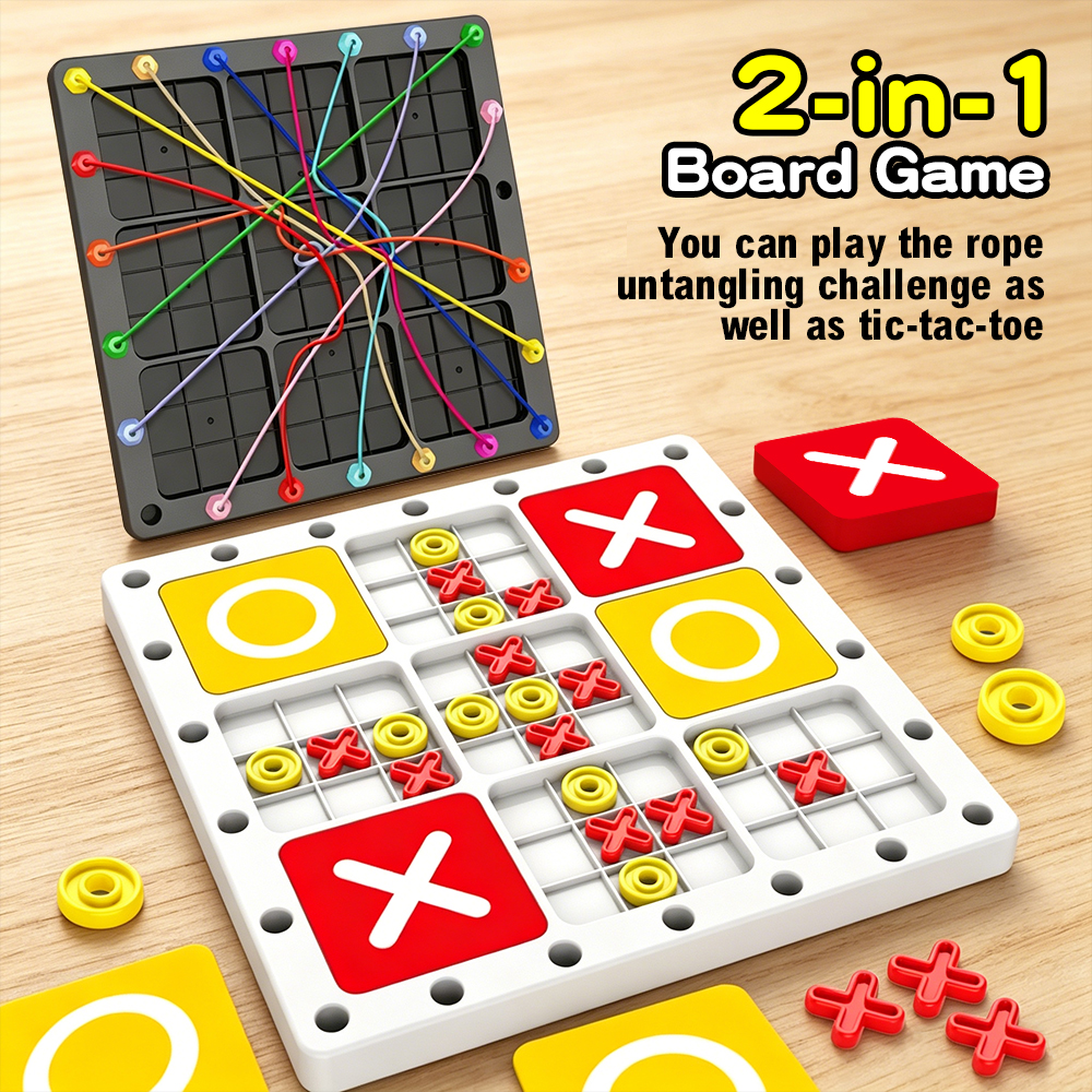 Children 2-in-1 Rope Untanglin - Board Game Education บทวิจารณ์และราคา