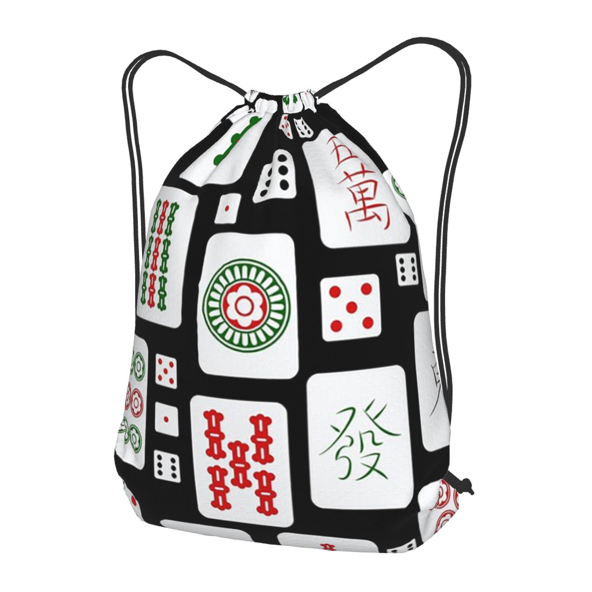 Mahjong Tiles Game Dice Backpa - Tile Bag Drawstring บทวิจารณ์และราคา