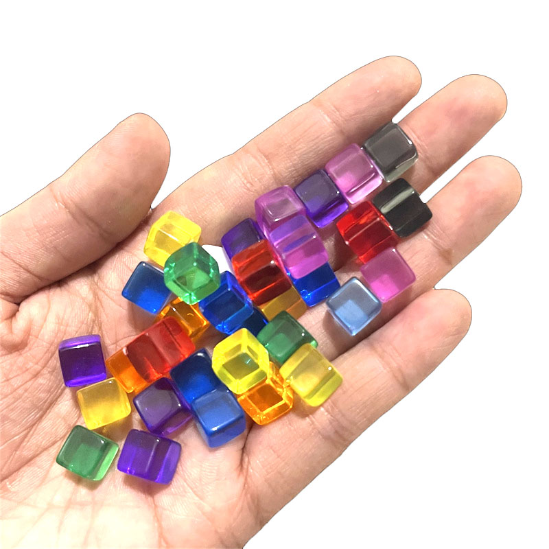 100pcs/set 8mm Clear Cube Dice - Board Game Economy บทวิจารณ์และราคา