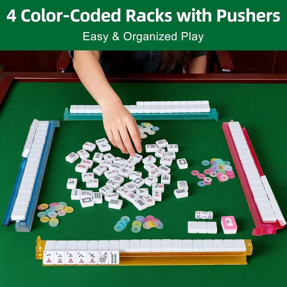 Classic Full-Size Mahjong Set  - Tile Bag Drawstring บทวิจารณ์และราคา