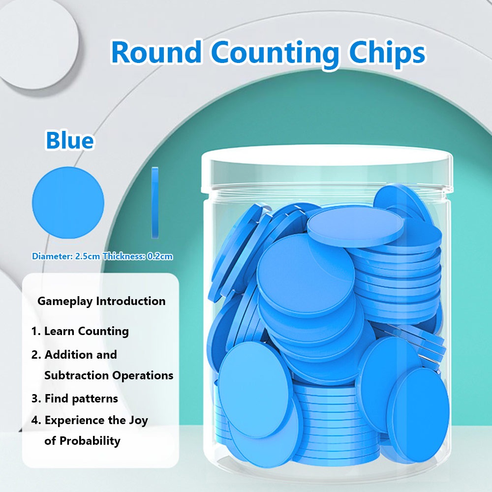 100pcs Plastic Counting Chips  - Board Game Economy บทวิจารณ์และราคา