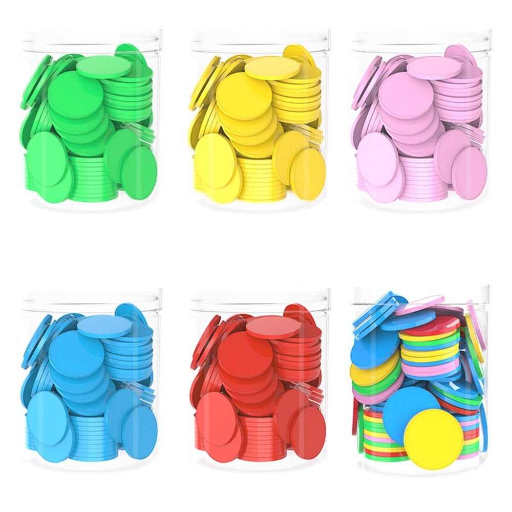 100pcs Plastic Counting Chips  - Board Game Economy บทวิจารณ์และราคา