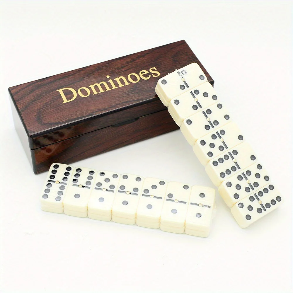 [Wooden Dominoes Game Set] 28p - Board Game Monopoli บทวิจารณ์และราคา