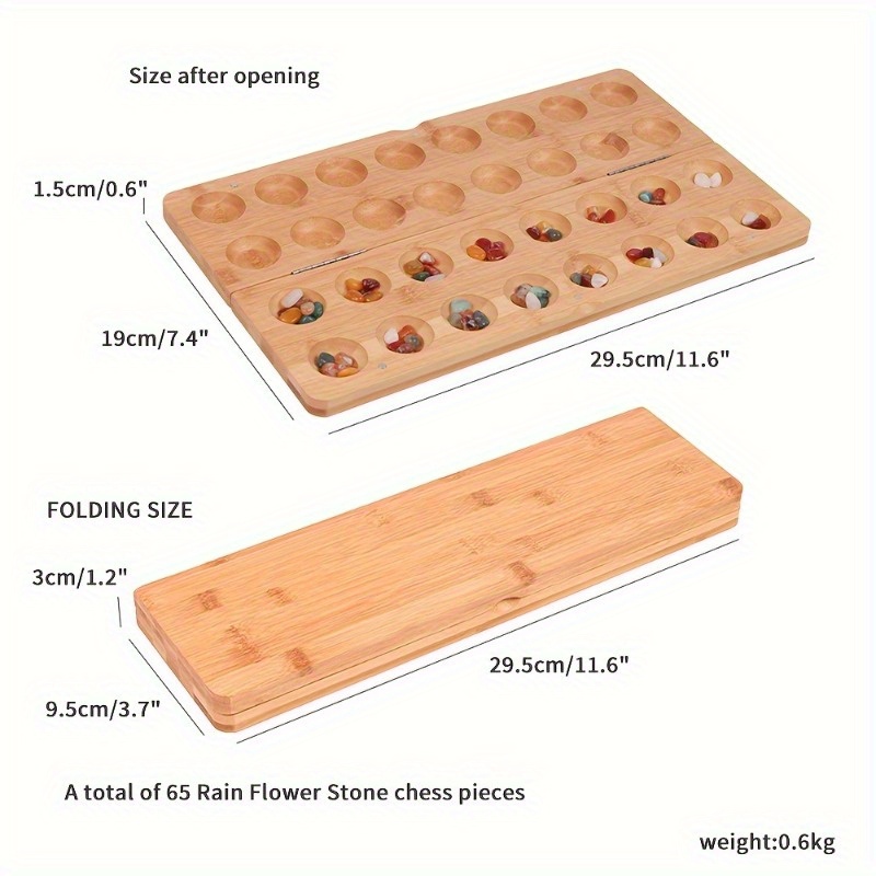 Portable Folding Wooden Mancal - Chess Set Wooden บทวิจารณ์และราคา