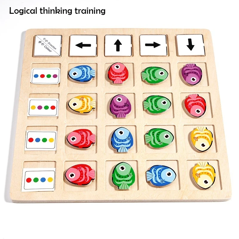 Wooden Montessori Toys Childre - Board Game Education บทวิจารณ์และราคา
