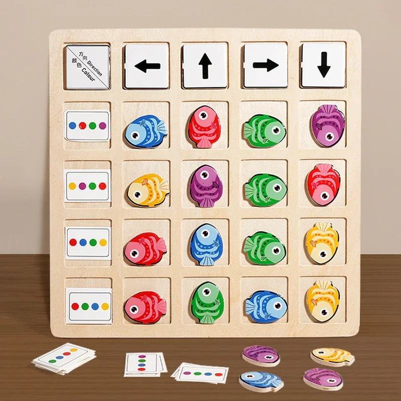 Wooden Montessori Toys Childre - Board Game Education บทวิจารณ์และราคา