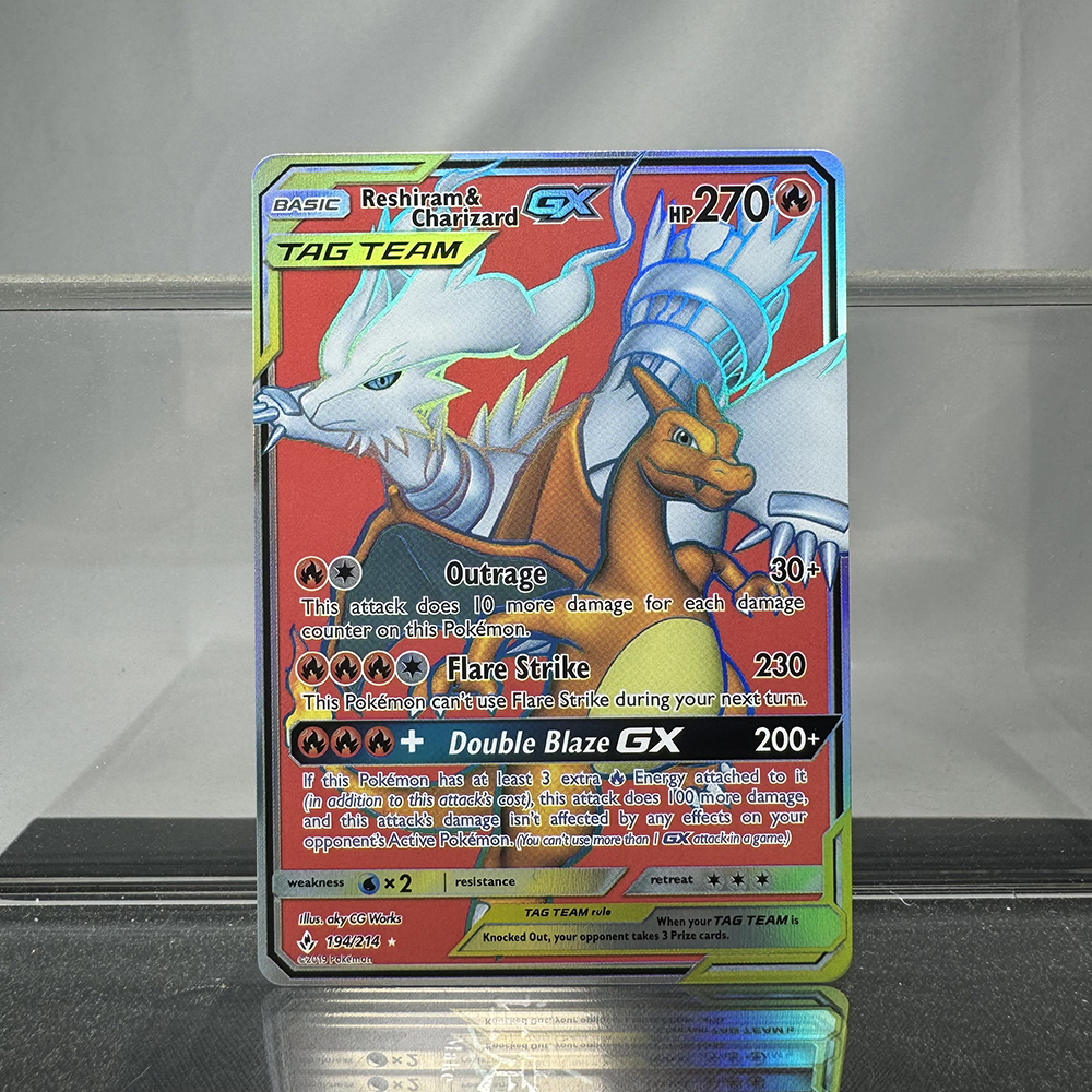 PKM Foil PROXY Cards Reshiram& - Board Game Template บทวิจารณ์และราคา