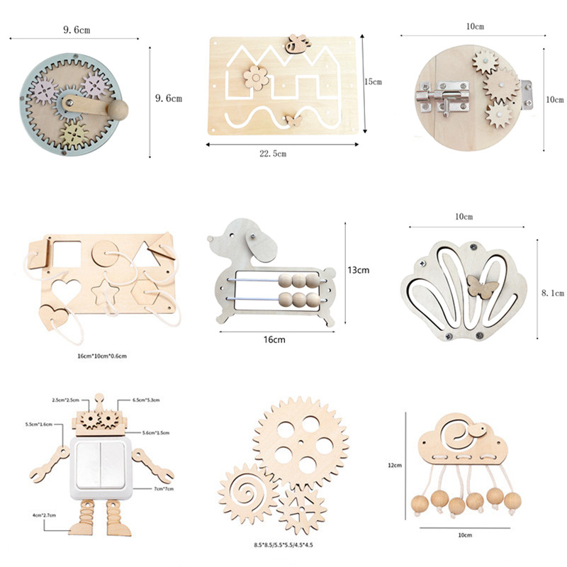 Kids Busy Board DIY Accessorie - Board Game Education บทวิจารณ์และราคา