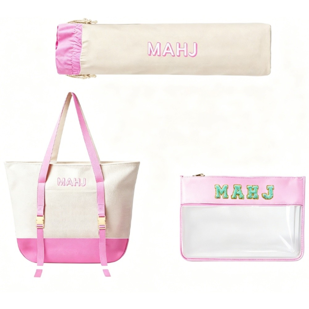 Canvas Tote Bag Set for Mahjon - Tile Bag Drawstring บทวิจารณ์และราคา