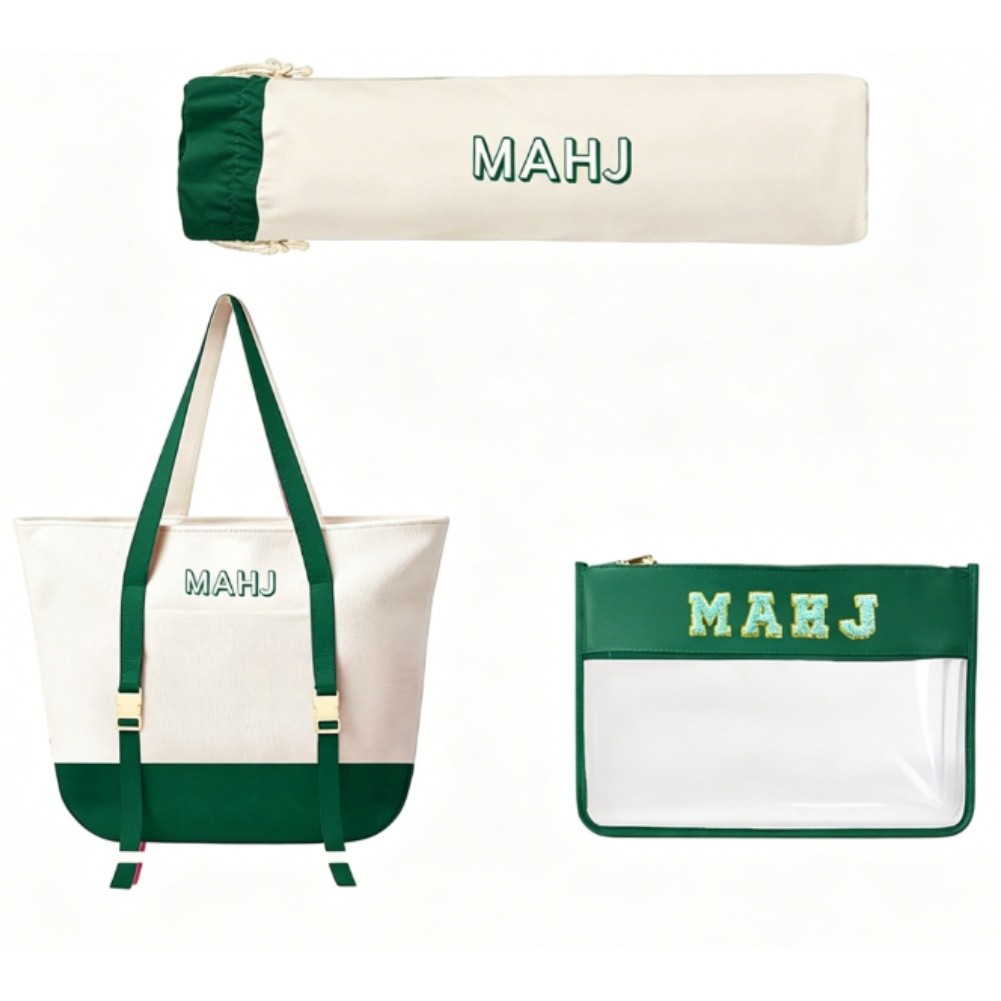 Canvas Tote Bag Set for Mahjon - Tile Bag Drawstring บทวิจารณ์และราคา