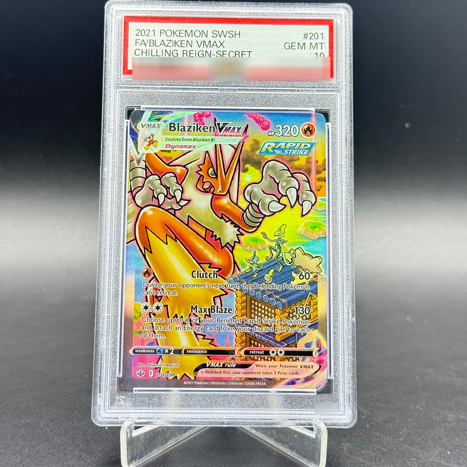 DIY Pokemon Blaziken VMAX 201/ - Board Game Card บทวิจารณ์และราคา