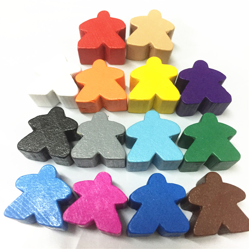 14PCS Wooden Humanoid Meeples  - Chess Set Wooden บทวิจารณ์และราคา