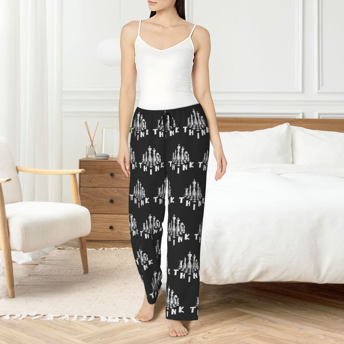 Custom Chess Board Pajama Pant - Board Games บทวิจารณ์และราคา