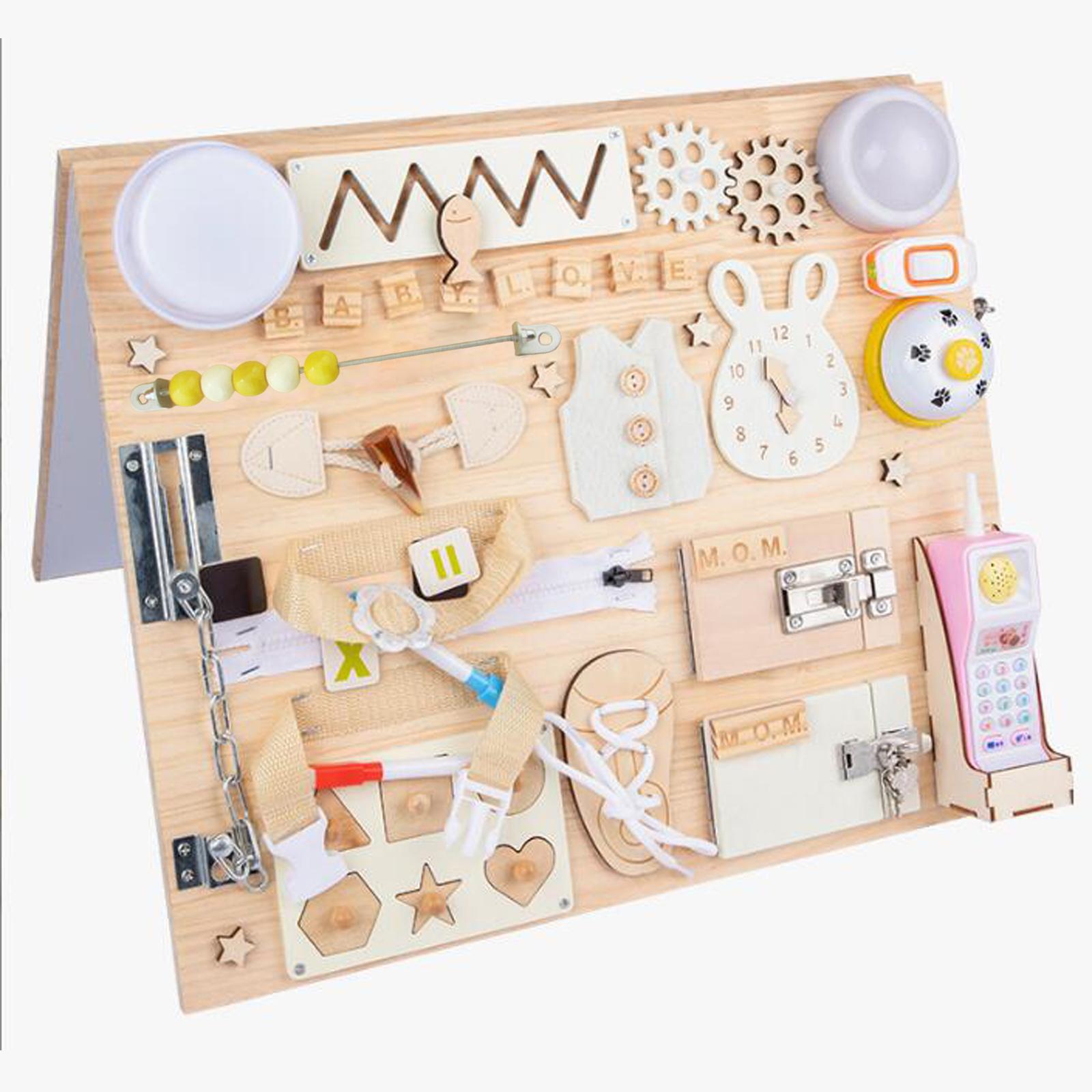 Montessori Busy Board Accessor - Board Game Education บทวิจารณ์และราคา