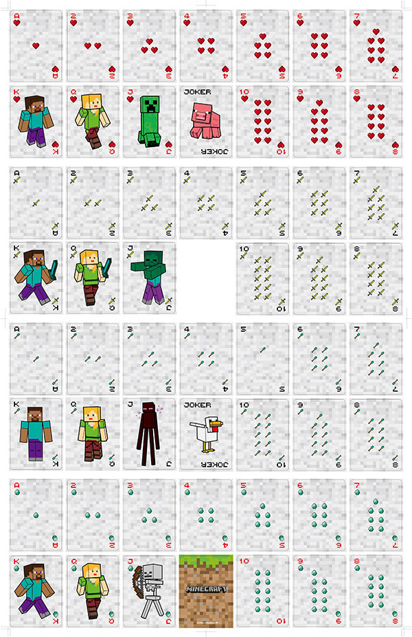 New Minecraft games, poker car - Board Game Card บทวิจารณ์และราคา