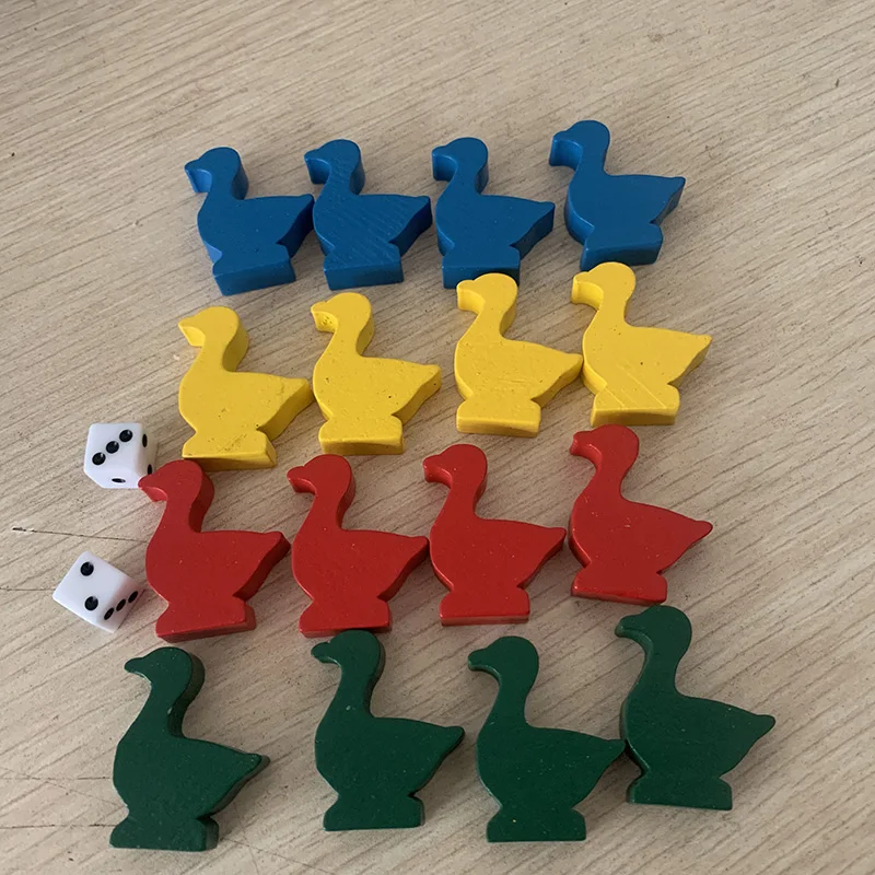 16pcs/set Goose Shaped Wooden  - Chess Set Wooden บทวิจารณ์และราคา