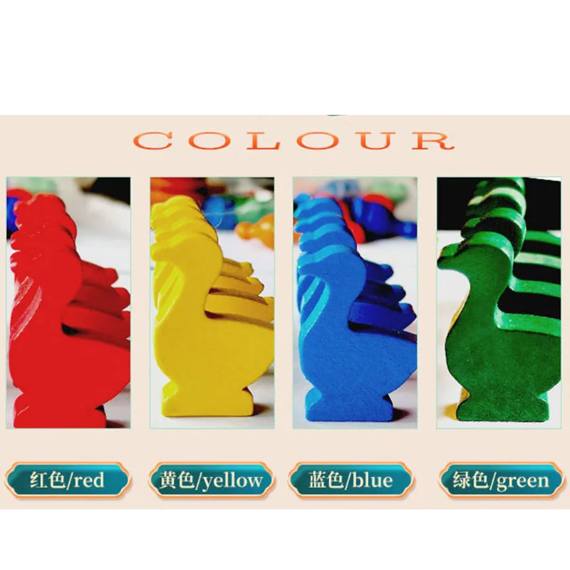 16pcs/set Goose Shaped Wooden  - Chess Set Wooden บทวิจารณ์และราคา