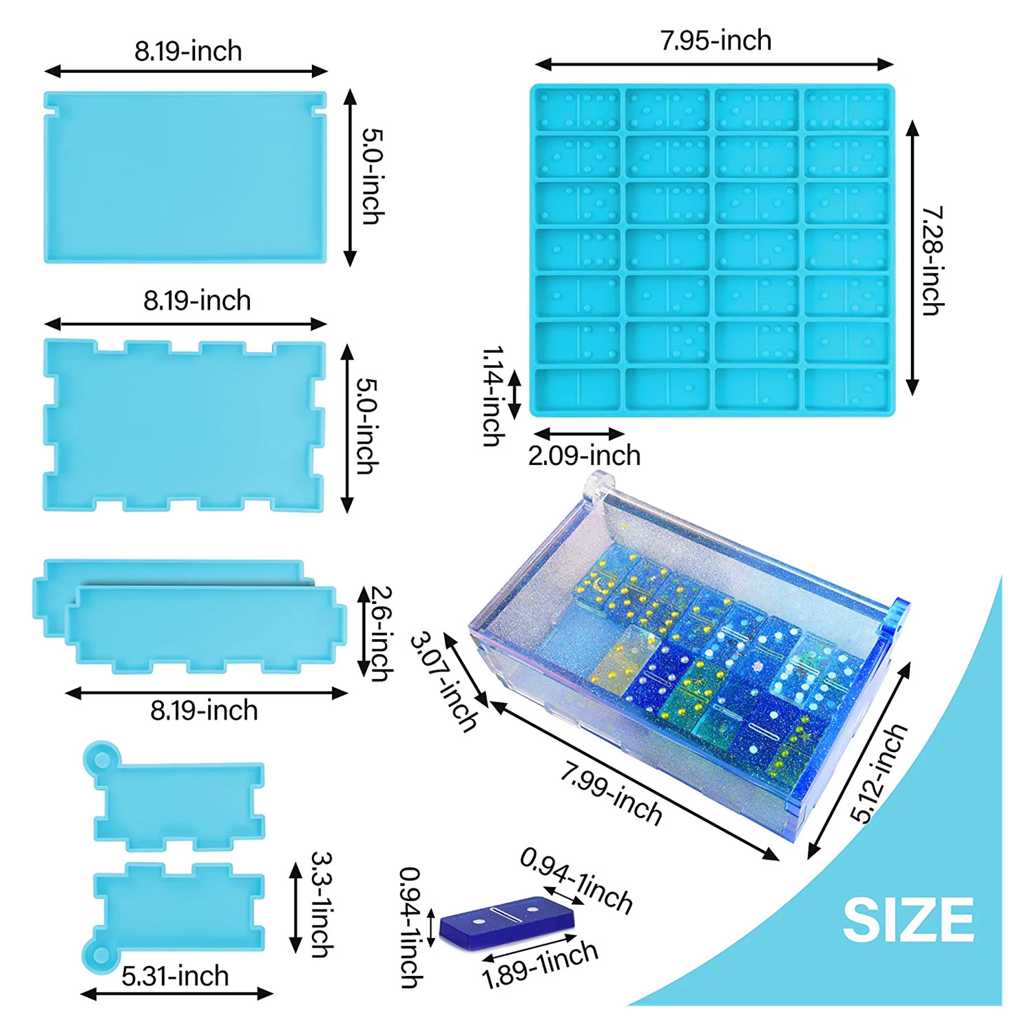 Domino Molds Silicone Epoxy Re - Board Game Monopoli บทวิจารณ์และราคา
