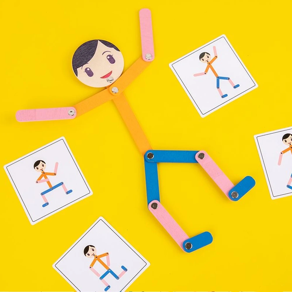 Sport Wooden Man Material DIY  - Board Game Education บทวิจารณ์และราคา
