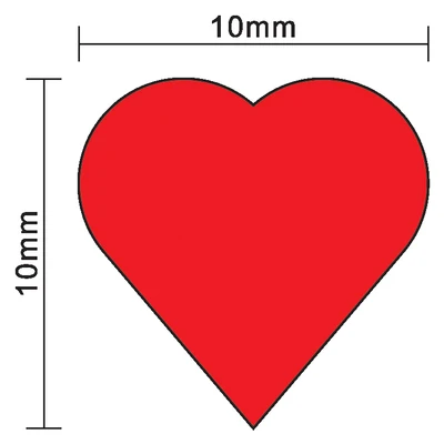 100Pcs 10mm*5mm Red Heart Shap - Board Game Economy บทวิจารณ์และราคา
