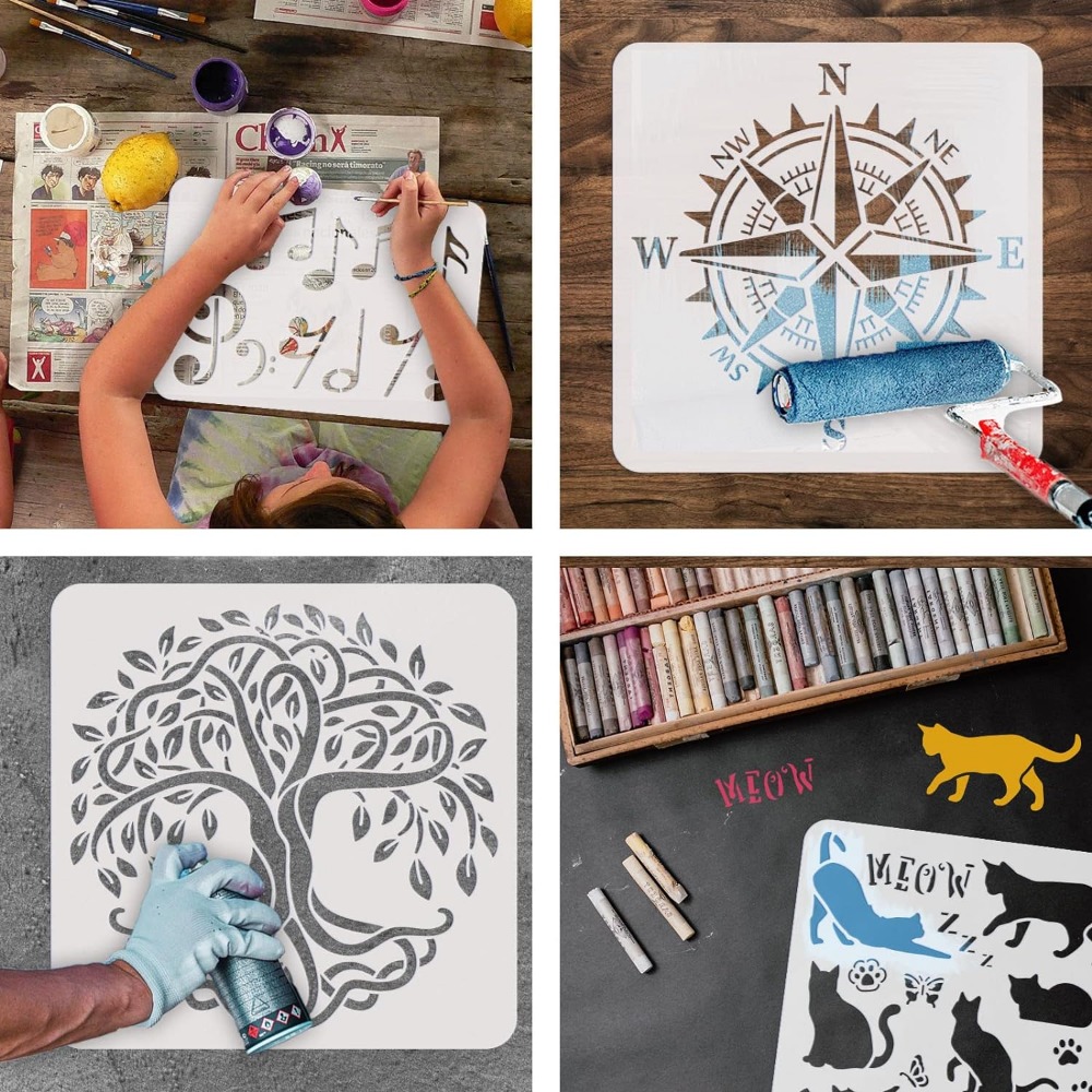 Tic Tac Toe Board Stencil DIY  - Board Game Template บทวิจารณ์และราคา